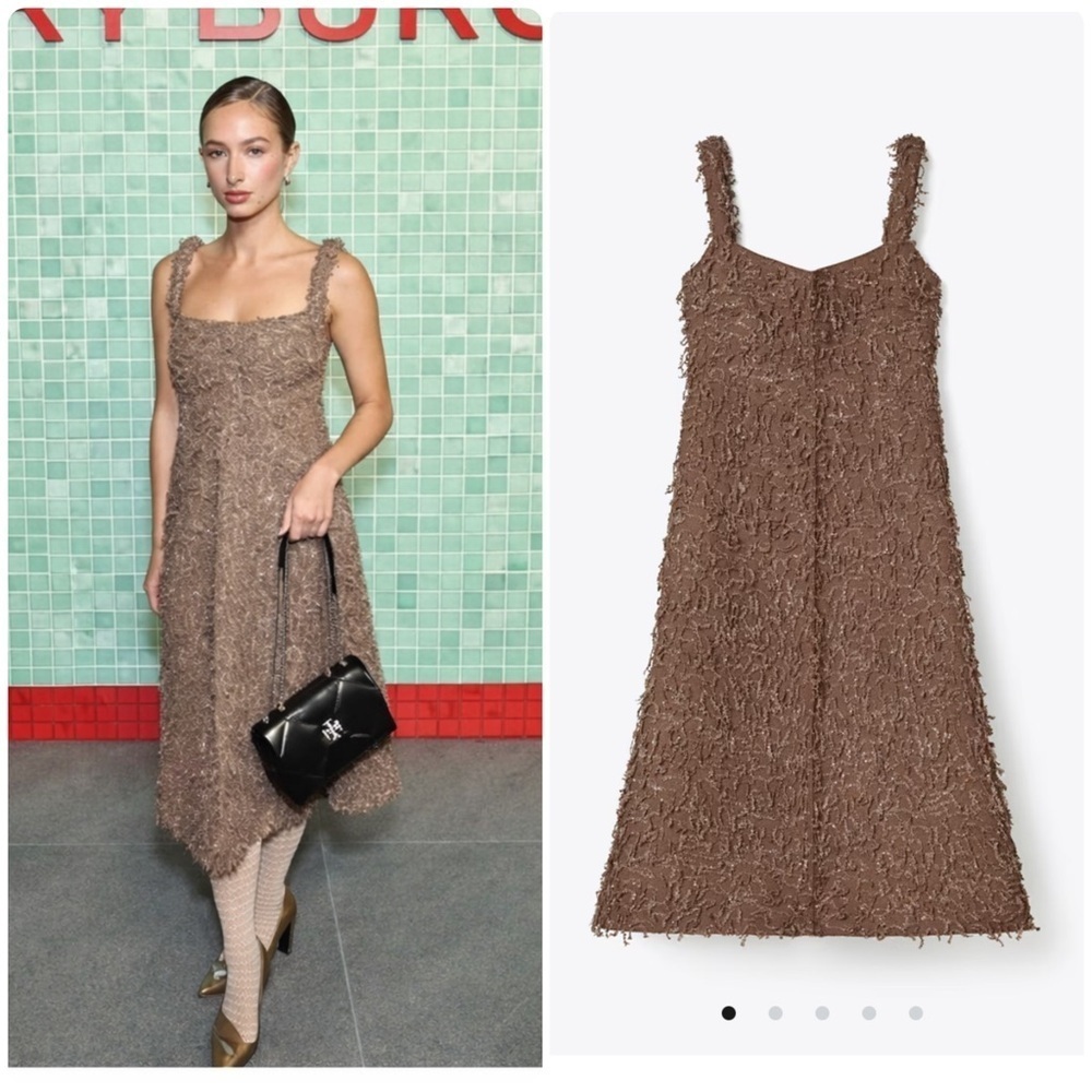 New Tory Burch Sequined Fringe Tank Dress